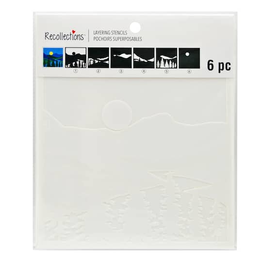 Lake Landscape Layering Stencils by Recollections™